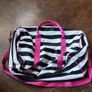 Victoria's Secret Black and White Travel Bag